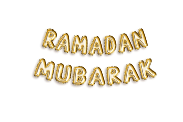 Foil balloon "Ramadan Mubarak" -gold
