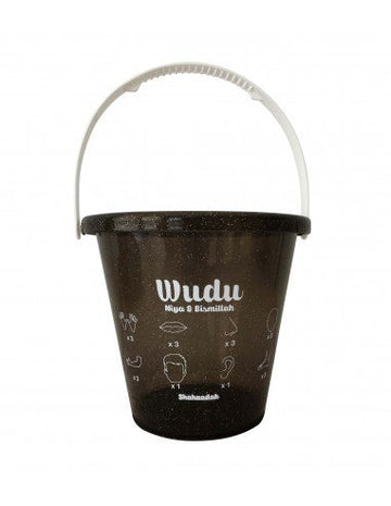 Wudu bucket -black