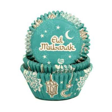 Baking cups Eid -green (50pcs)