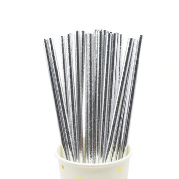 Straws -silver (12st)