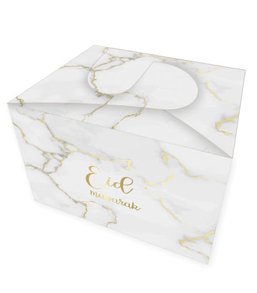 Cookie box Eid -marble gold