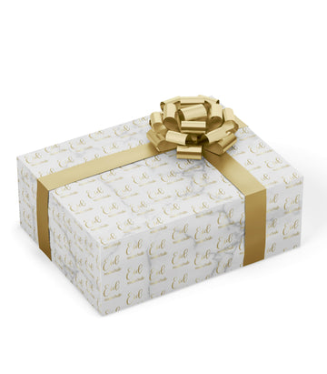 Gift wrapping paper Eid -marble gold (roll)