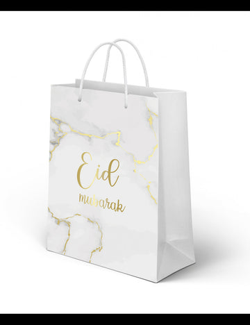 Giftbag Eid -marble gold