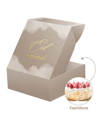 Cake box Eid -Taupe