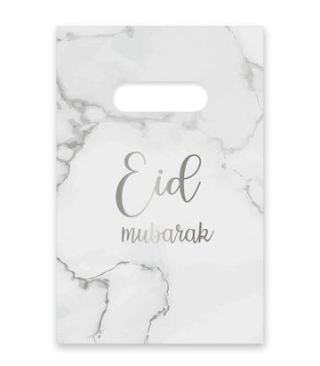 Candy bags Eid -marble silver