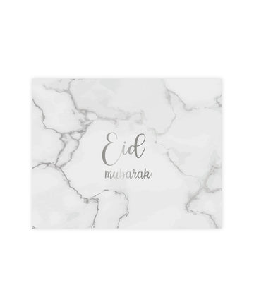 Placemats Eid -marble silver (6 pcs)