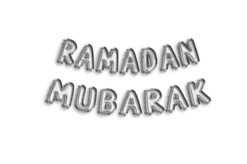 Foil balloon "Ramadan Mubarak" -silver