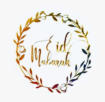 Stickers Eid Leaf gold