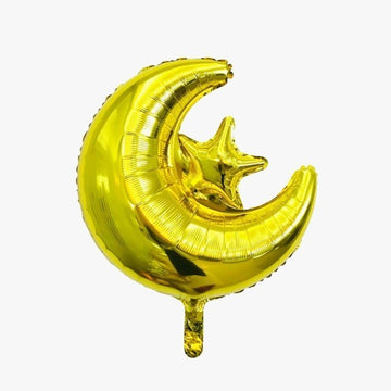 Foil balloon Maan-Ster -gold