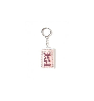 Keychain -salah is the key to succes (roze)