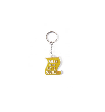 Keychain -salah is the key to succes (geel)