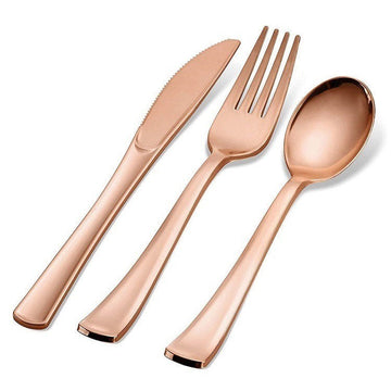 Cutlery -rosé (plastic)