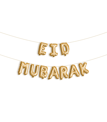 Foil balloon "Eid Mubarak" -gold