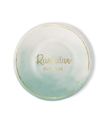 Ramadan Mubarak borden Mint (6 stuks)