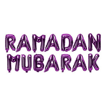 Folieballon "Ramadan Mubarak" paars